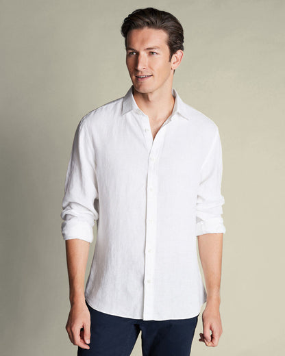 Pure Linen Extra Slim Fit Shirt White