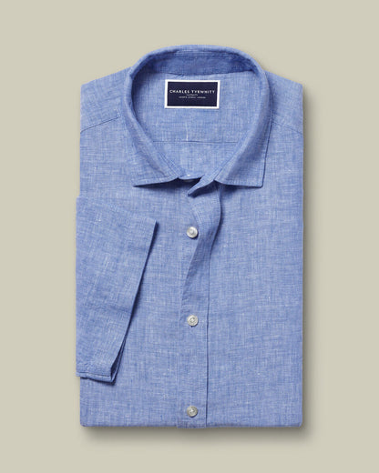 Pure Linen Short Sleeve Classic Fit Shirt