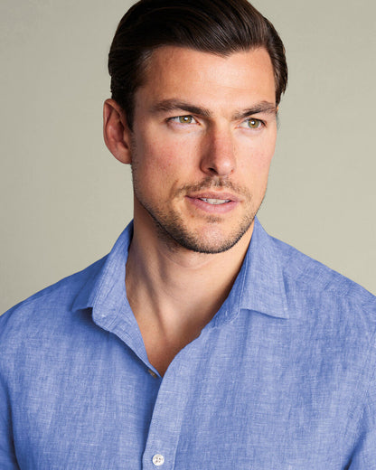 Pure Linen Short Sleeve Classic Fit Shirt