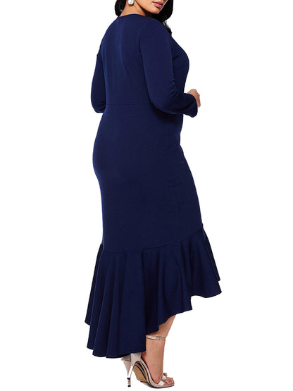 Navy Wrap Dress