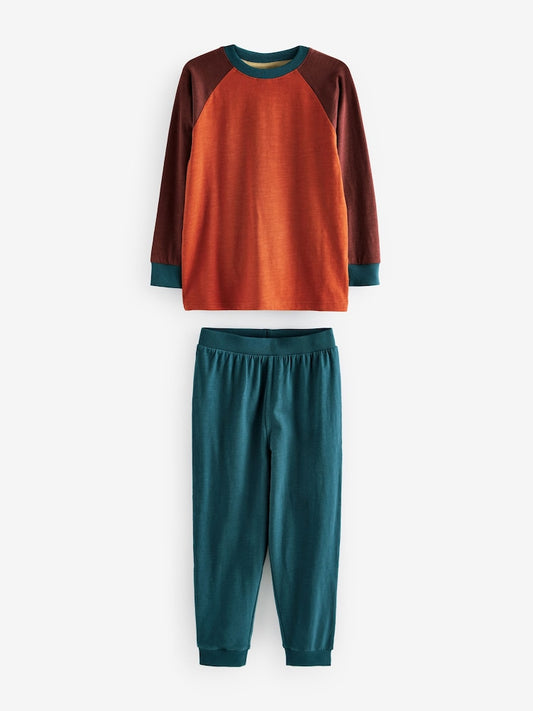 Next Raglan Colorblock Pyjamas Set