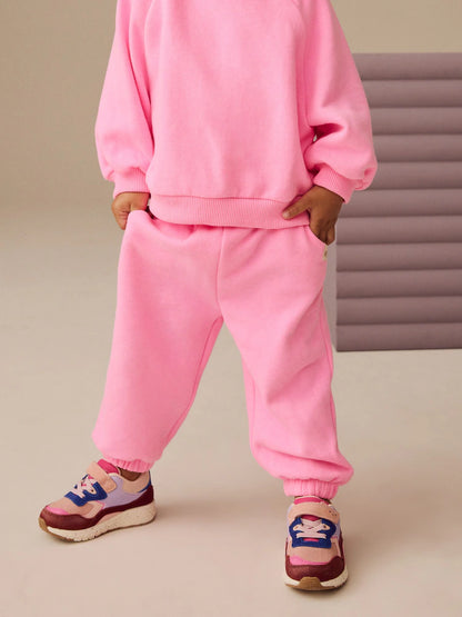 Bright Pink Cuffed Sweat Joggers