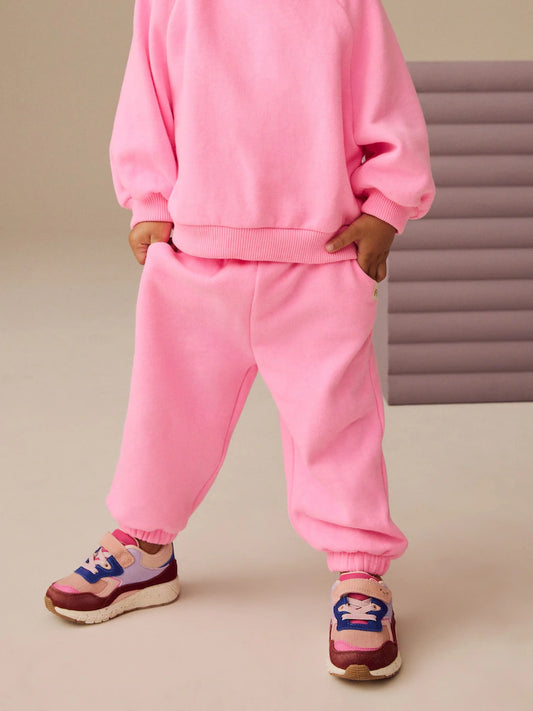 Bright Pink Cuffed Sweat Joggers