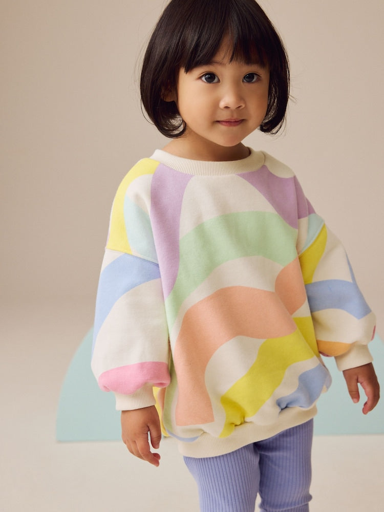 Rainbow Sweatshirt and Leggings Set