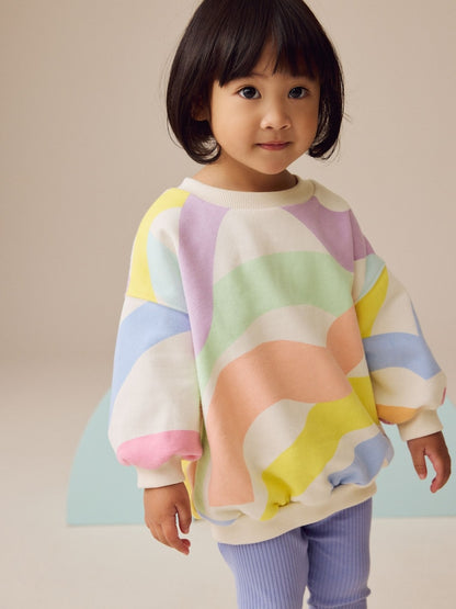 Rainbow Sweatshirt and Leggings Set