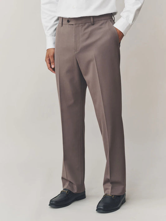 Light Brown Skinny Fit Motionflex Stretch Suit Trousers