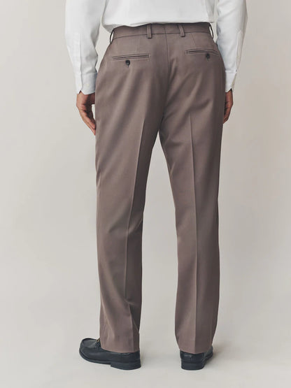 Light Brown Skinny Fit Motionflex Stretch Suit Trousers