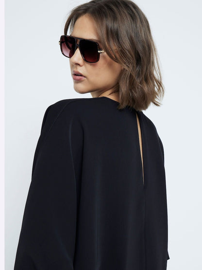 Black Batwing Blouse