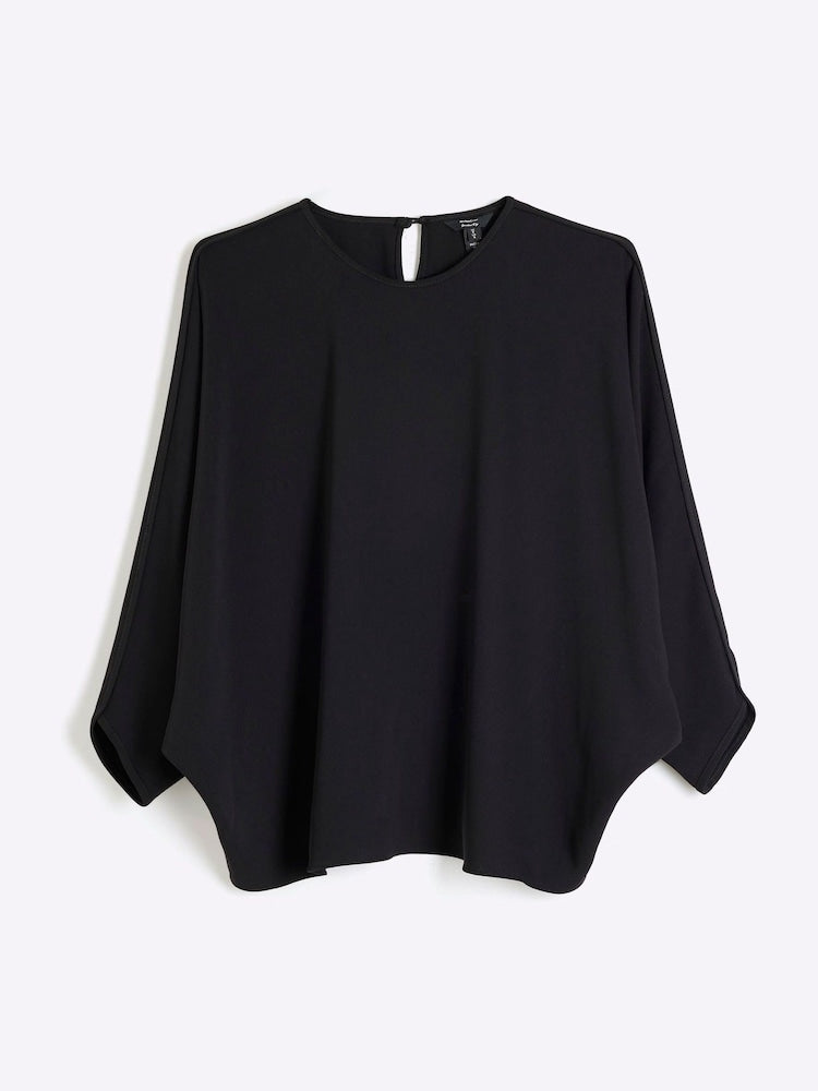 Black Batwing Blouse