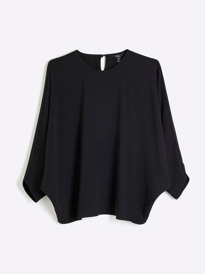 Black Batwing Blouse