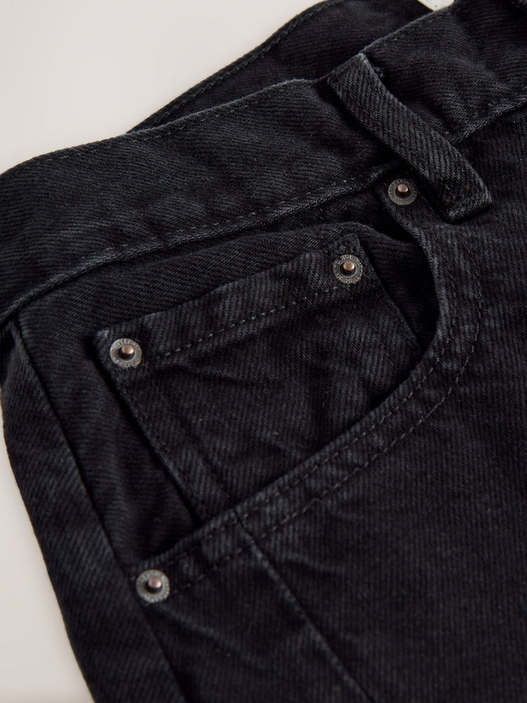 Black Horseshoe Barrel/Balloon Leg Jeans