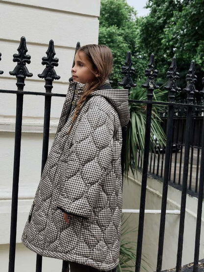 Check Shower Resistant Quilted Jacket