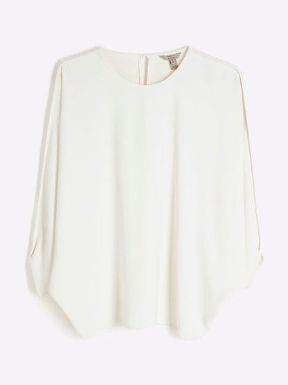 River Island Cream Long Sleeve Batwing T-Shirt