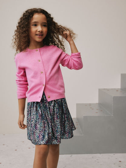 Blue Rainbow Sequin Skirt