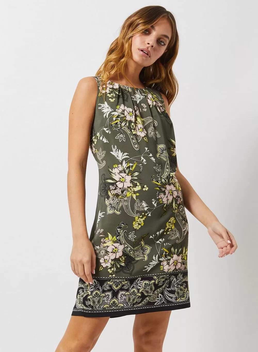 Petit Paisely Print Shift Dress