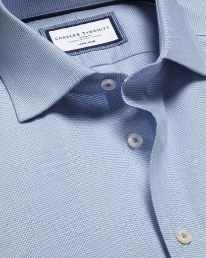 Non-Iron Slim Fit Westminster Weave Shirt - Sky Blue