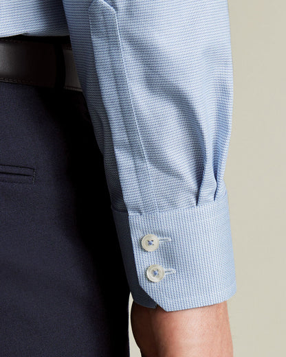 Non-Iron Slim Fit Westminster Weave Shirt - Sky Blue