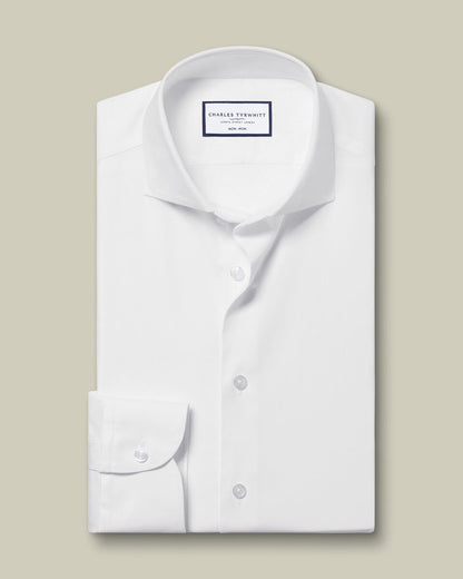 Non-Iron Performance Twill Shirt - White