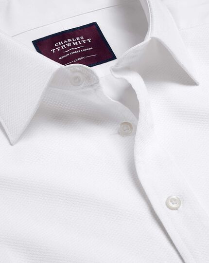 Super Fit Double Cuff Luxury Shirt White