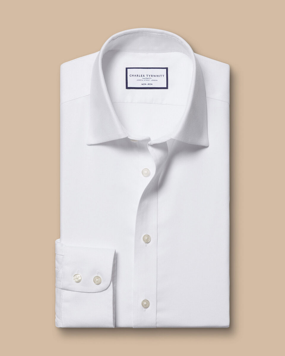 Non-Iron Royal Oxford Classic Fit Shirt - White