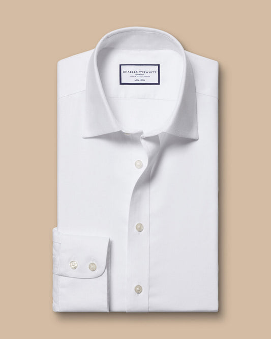 Non-Iron Royal Oxford Extra Slim Fit Shirt - White