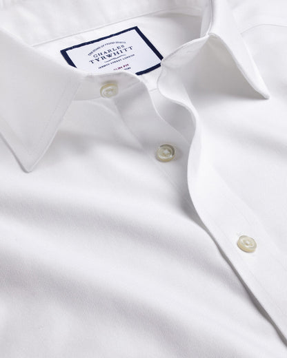 Slim Fit Non-Iron Twill Shirt White