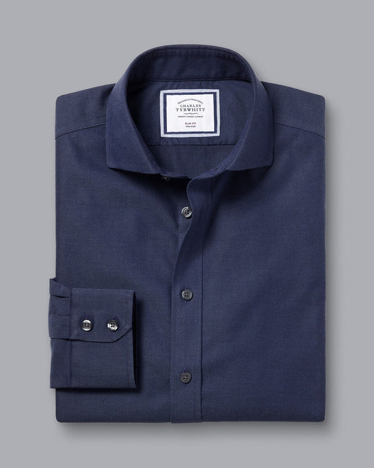 ClassicFit Cutaway Collar Non-Iron Royal Oxford Shirt - French Blue
