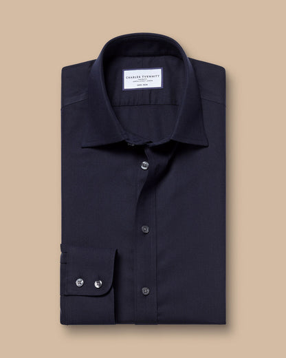 Non-Iron Royal Oxford Slim Fit Shirt - Navy