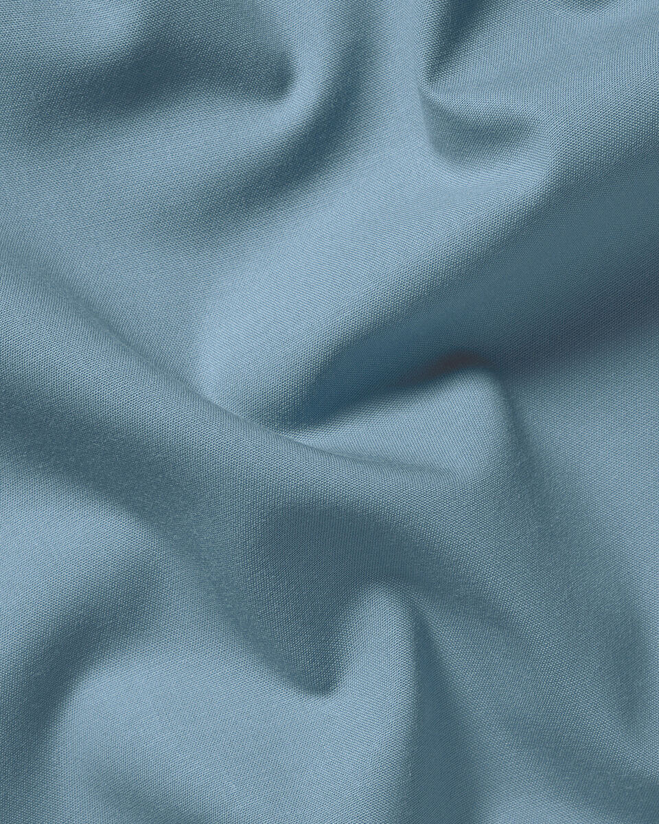 Non-Iron Stretch Poplin Slim Fit Shirt - Airforce Blue