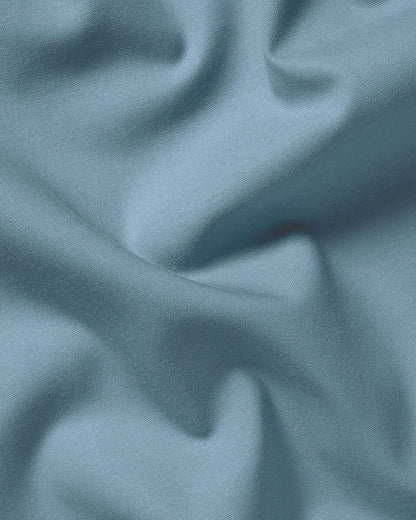 Non-Iron Stretch Poplin Slim Fit Shirt - Airforce Blue