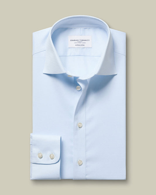 Luxury Texture Shirt - Ice Blue