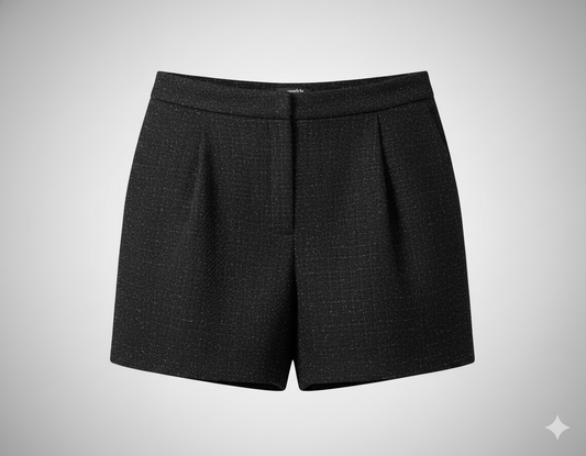 Boucle Shorts Black