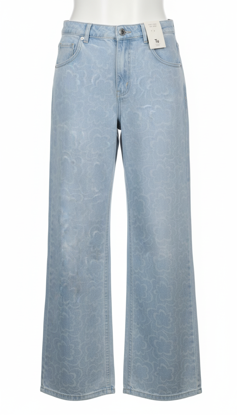 Light Wash Wide Leg Jeans