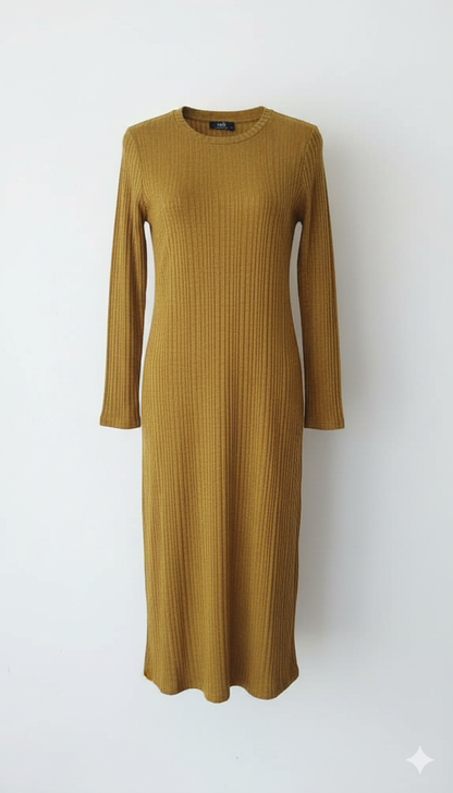 Ribbed Knit Crew Neck