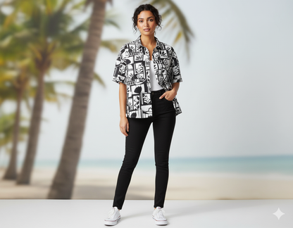 Mono Abstract Short Sleeve Shirt