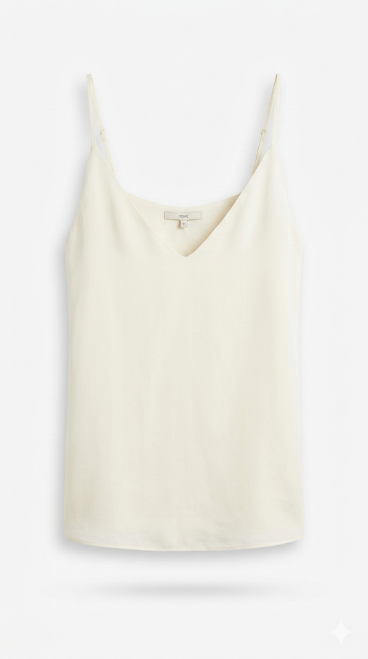 Ecru Chiffon Cami Top