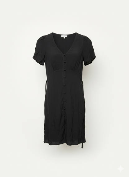 Black Tie Back Dress