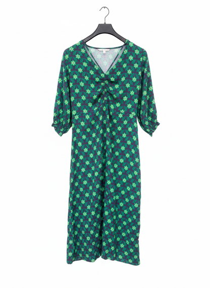 Green Floral Midi Dress