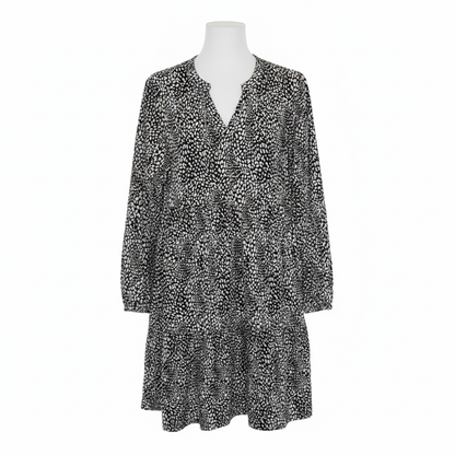 Mono Tiered Shift Dress