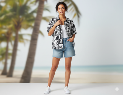 Mono Abstract Short Sleeve Shirt