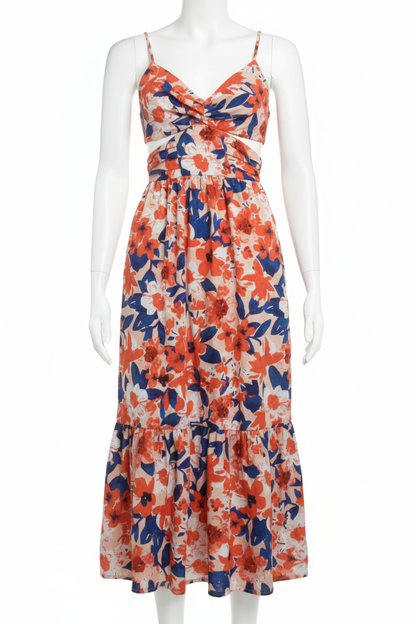 Cami Cut Out Sleve Floral Dress
