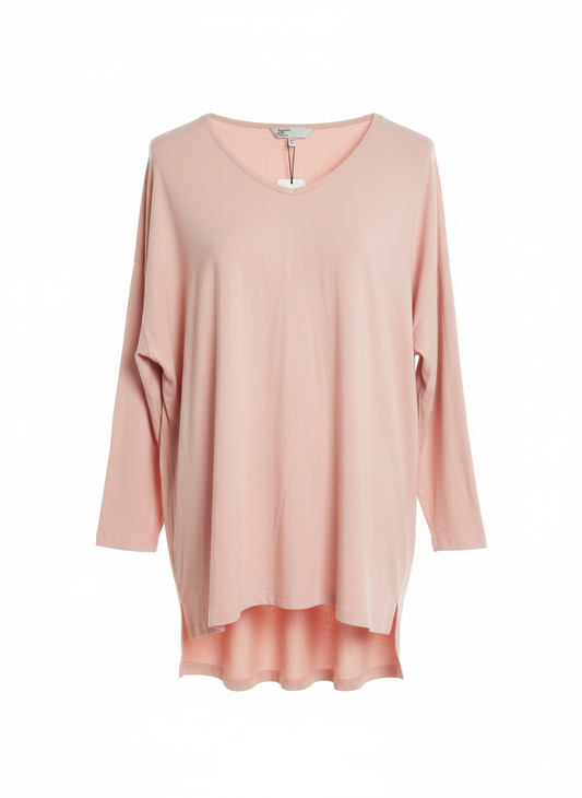 Pale Pink Batwing Top