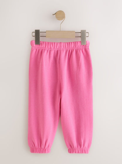 Bright Pink Cuffed Sweat Joggers