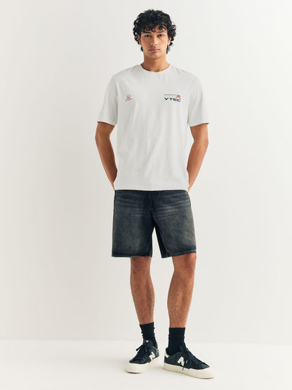 White Honda Integra Type R Hot Hatch Car Graphic T-Shirt