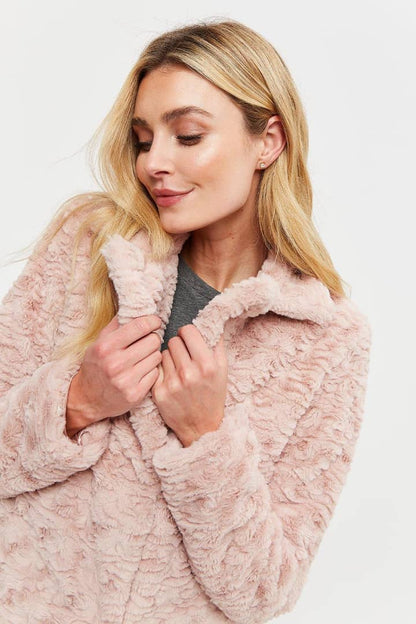 Faux fur jacket