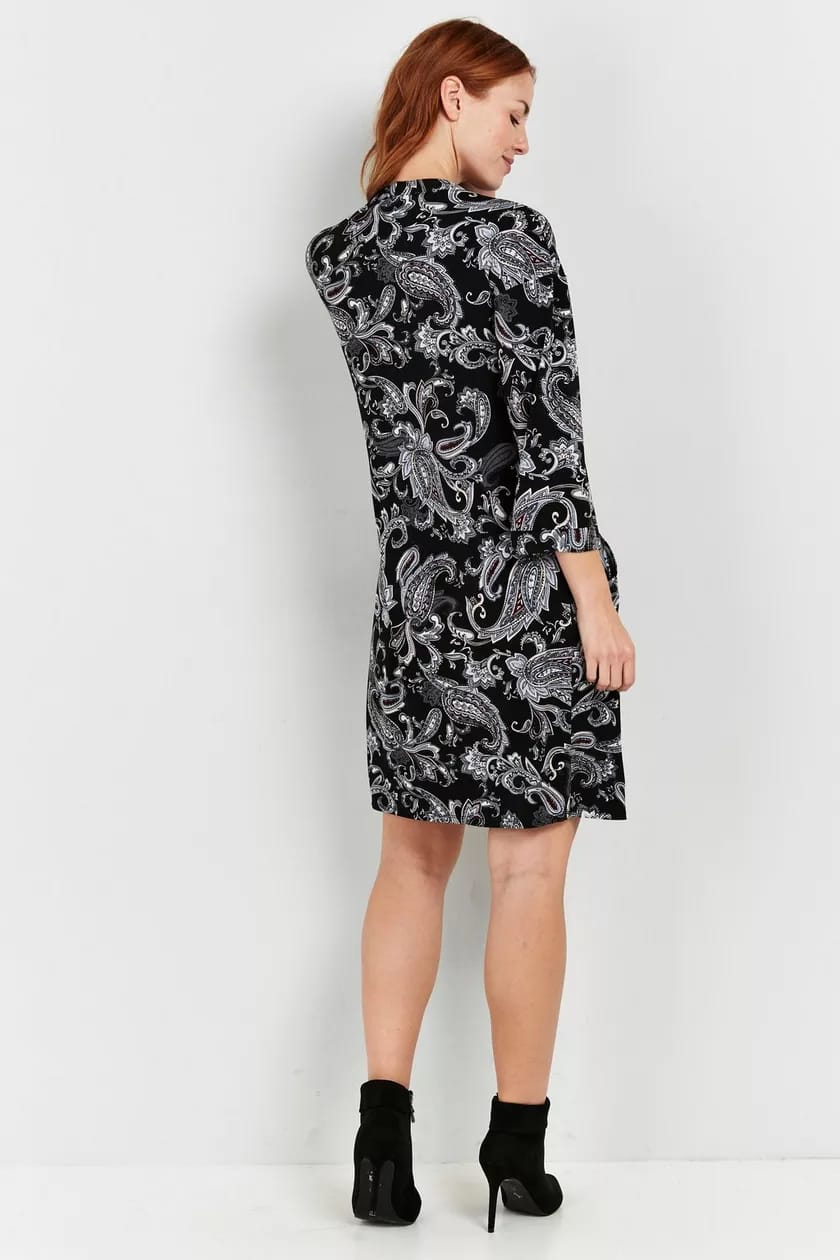 Paisley Print Dress