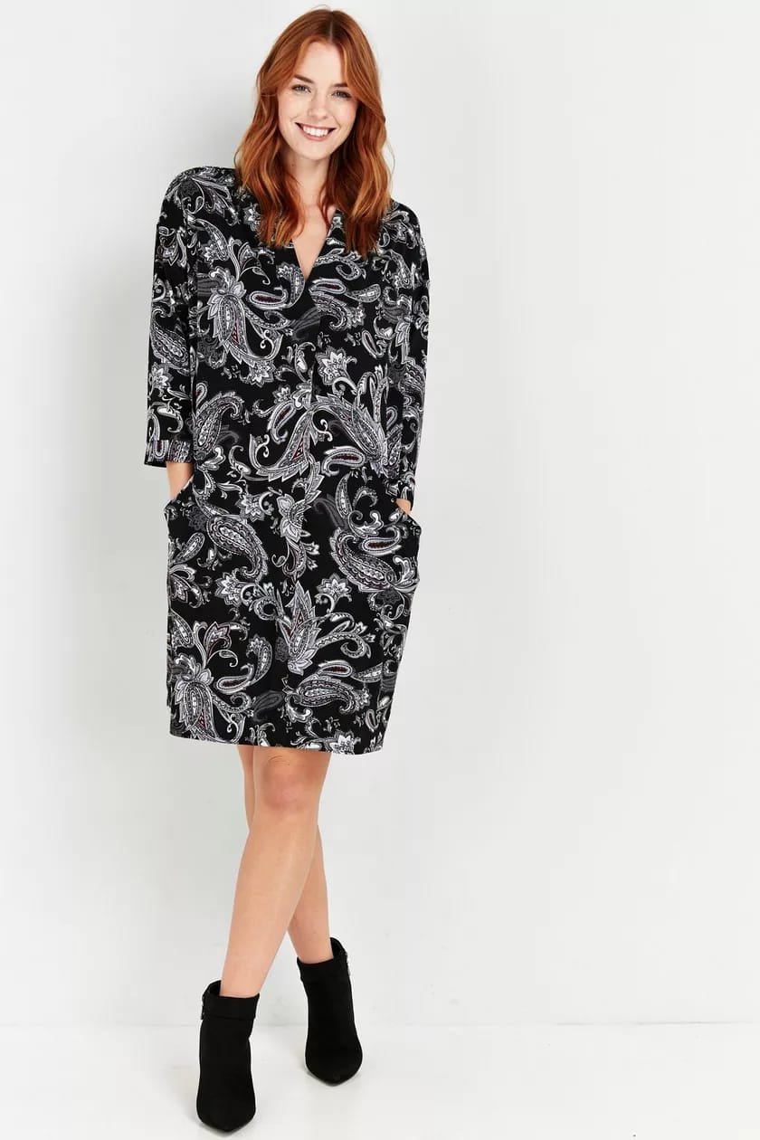 Paisley Print Dress