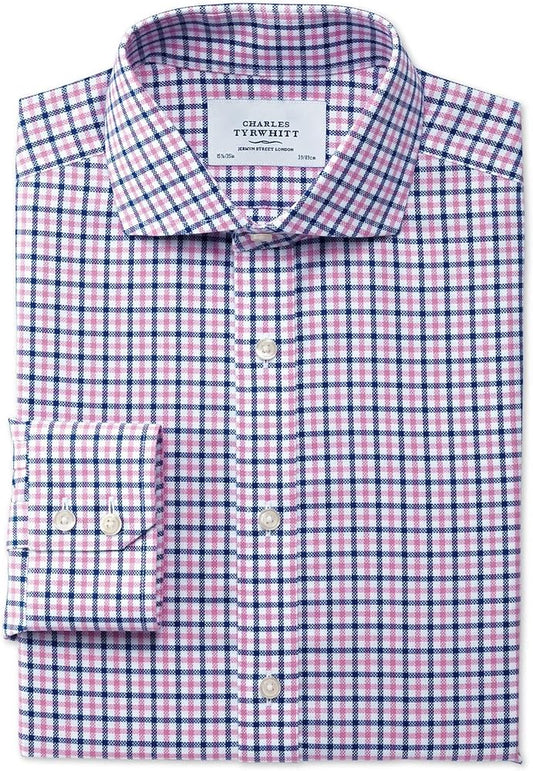 Purple Multi Country Check Classic Fit Shirt