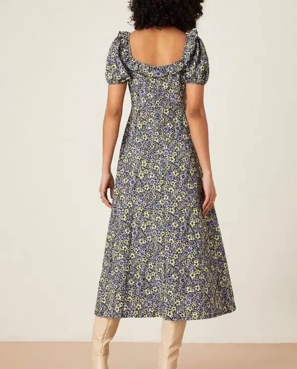 Milk Maid Floral Dress