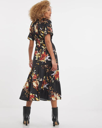 Verity Pleated Midi Dress